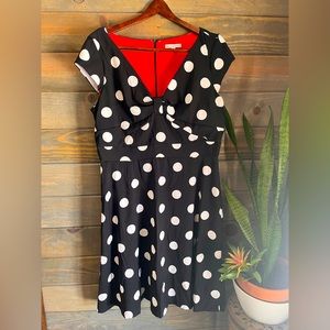 Sandra Darren Polka Dot Dress